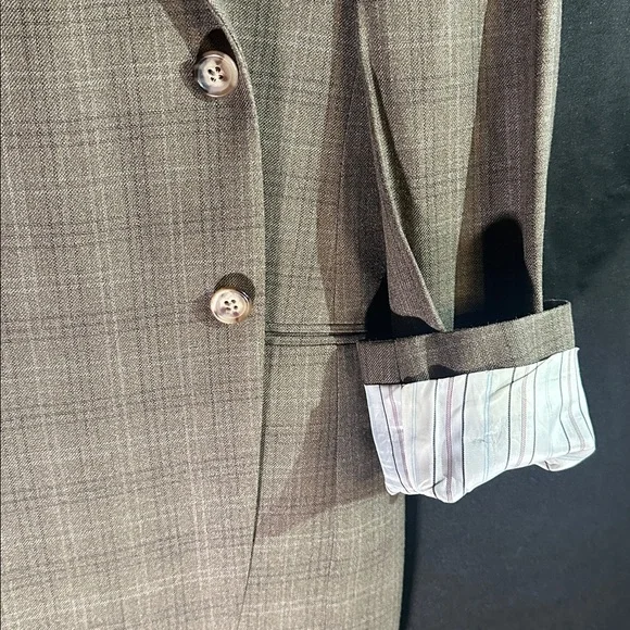Ralph Lauren Beige Plaid Men's Blazer